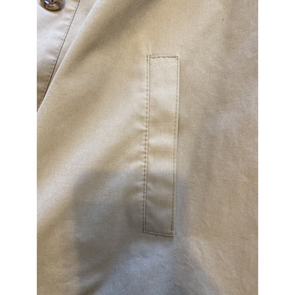 Vtg Sharon Rainwear 11/12 Khaki Tan Women's Classic Lined Trench Coat - Picture 6 of 13